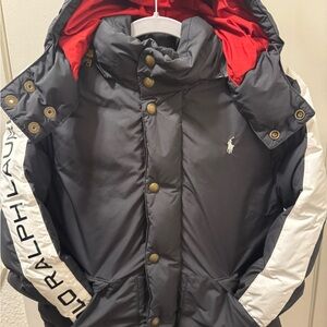 Ralph Lauren Black Jacket with Red Interior